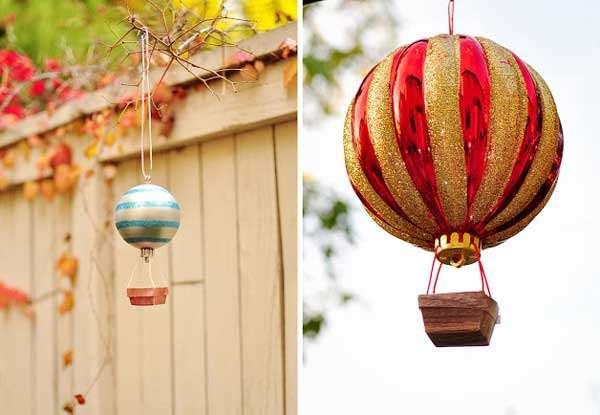 Il suffit de faire un panier et de l'attacher au ballon. Et suivez l'avancée des travaux sur les photos.