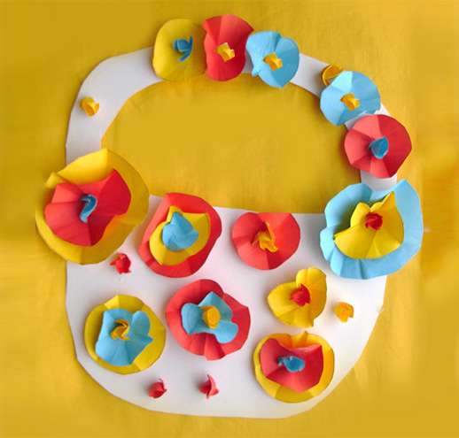 appliques di carta colorata per bambini